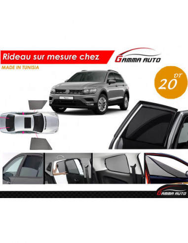 Volkswagen tiguan 2018 rideau voiture sur mesure made in tunisia kit avant