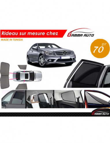Mercedes w204 rideau voiture sur mesure made in tunisia kit arriere