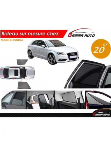 Audi A3 2 porte rideau voiture sur mesure made in tunisia kit avant