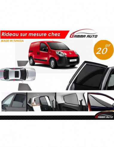 Citroen nemo rideau voiture sur mesure made in tunisia kit avant