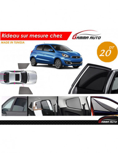 Mitshubishi mirage rideau voiture sur mesure made in tunisia kit avant
