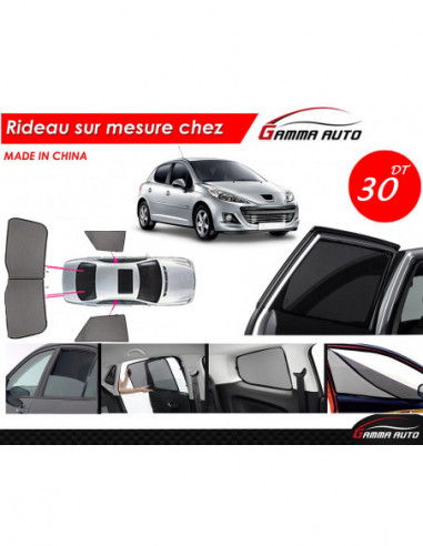 Peugeot 207 rideau voiture sur mesure made in china kit arriere