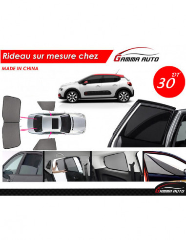 Citroen C3 rideau voiture sur mesure made in china kit arriere