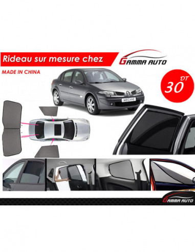 Renault Megane 2 rideau voiture sur mesure made in china kit arriere