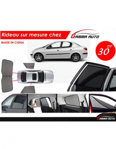 Peugeot 206 rideau voiture sur mesure made in china kit arriere