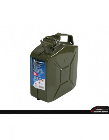 Jerricane carburant type militaire en metal 5 l