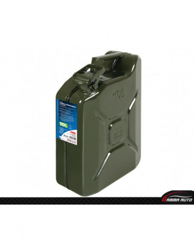 Jerricane carburant type militaire en metal 10 l