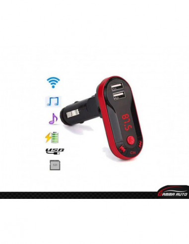 Mp3 bluetooth allume cigare 2 sortie usb carte sd