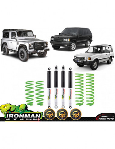 Kit suspension nitro gas 2 charge de performance land rover defender 90 discovery 1 range rover p38