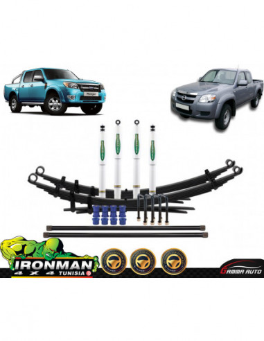 Kit suspension mazda bt50 2006 2011 Ford ranger pj pk 2006 2011 confort avec amortisseurs a gaz