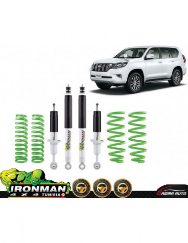 Kit suspension performance avec amortisseurs aÂ  gaz (lwb) toyota prado 150 2017+