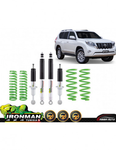 Kit suspension confort avec amortisseurs a gaz (swb) pour toyota prado 150 2009 2017+