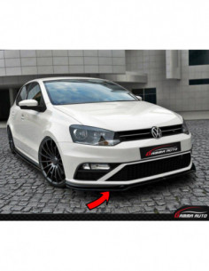 Front lip Volkswagen Volkswagen Polo 2014 2017 gloss black