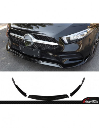 Front lip Mercedes classe a w177 cla gloss black