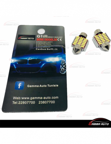Led navette 12 smd 30 mm