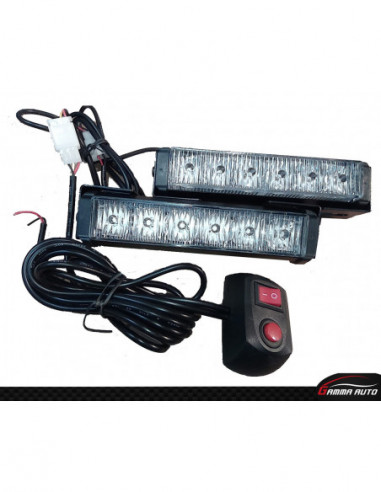 Led gyrophare bicolore avec commande