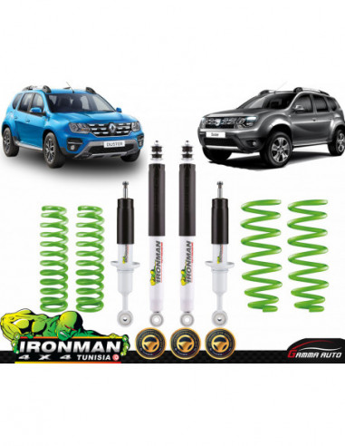 Kit de suspension performance avec amortisseurs aÂ  gaz dacia Renault duster 2010+