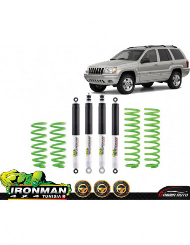 Kit de suspension performance avec amortisseurs a gaz pour jeep grand cherokee wj wg 1999 6 2005