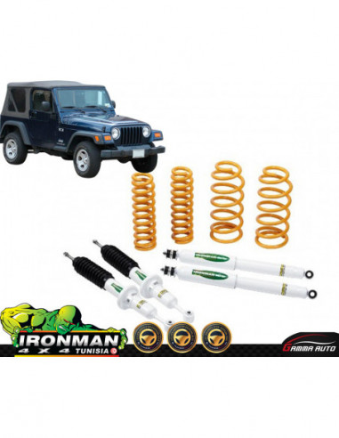 Kit de suspension performance avec amortisseurs a gaz pour jeep wrangler tj 1996 2007