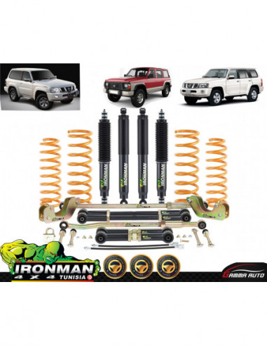 KIT DE SUSPENSION PATROL Y61 Y60 PERFORMANCE AVEC AMORTISSEURS FOAM CELL PRO REHAUSSE +17.5CM 15CM