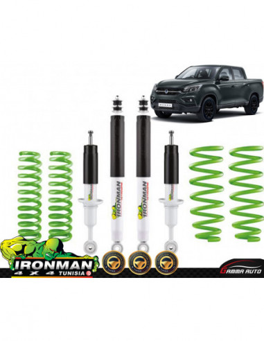 KIT DE SUSPENSION SSANGYONG MUSSO Q200 2018+ PERFORMANCE AVEC AMORTISSEURS Ã GAZ