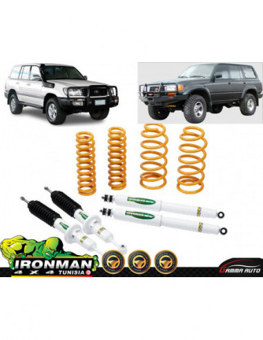 KIT DE SUSPENSION PERFORMANCE AVEC AMORTISSEURS Ã GAZ POUR LA SÃRIE TOYOTA LANDCRUISER 80 105