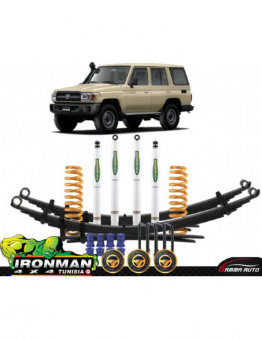 KIT DE SUSPENSION CHARGE CONSTANTE SUPPLÃMENTAIRE AVEC AMORTISSEURS Ã GAZ POUR TOYOTA LANDCRUISER 76 SERIES 2007+