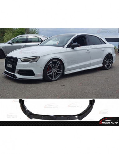 Front lip Audi A3 sedan abs gloss black