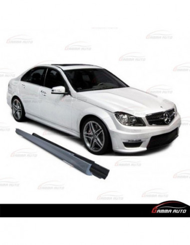 Bas de caisse look C63 pour Mercedes classe c w204 restylee