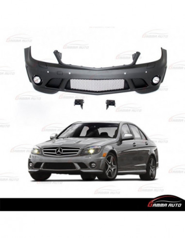 Pare choc avant look C63 AMG pour Mercedes classe c w204 2008 2011