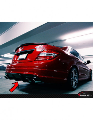 Diffuseur Mercedes classe c w204 phase 1 2007 2011 gloss black