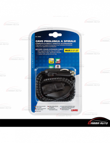 Prise de courant avec rallonge 12 24v 39055 Lampa
