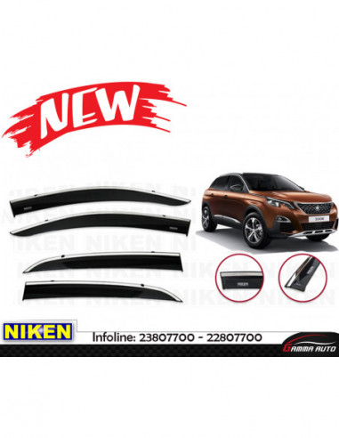 Deflecteur d'air perflex 4 pieces deflecteur d'air Peugeot 3008 niken