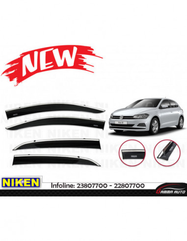 Deflecteur d'air perflex 4 pieces deflecteur d'air Volkswagen Polo 8 niken
