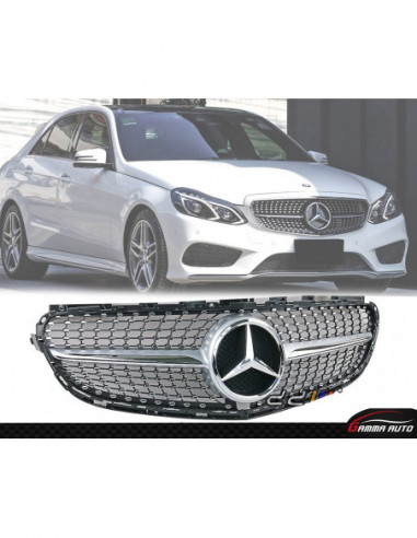 Calandre Mercedes classe e w212 2013 2015 diamond silver
