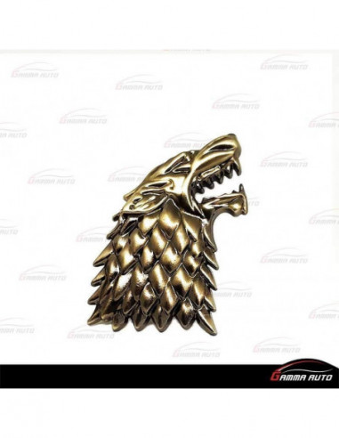 Logo loup dore