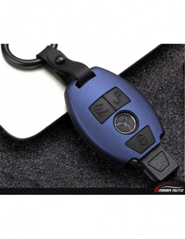 Coque bleu Mercedes benz 3 bouton